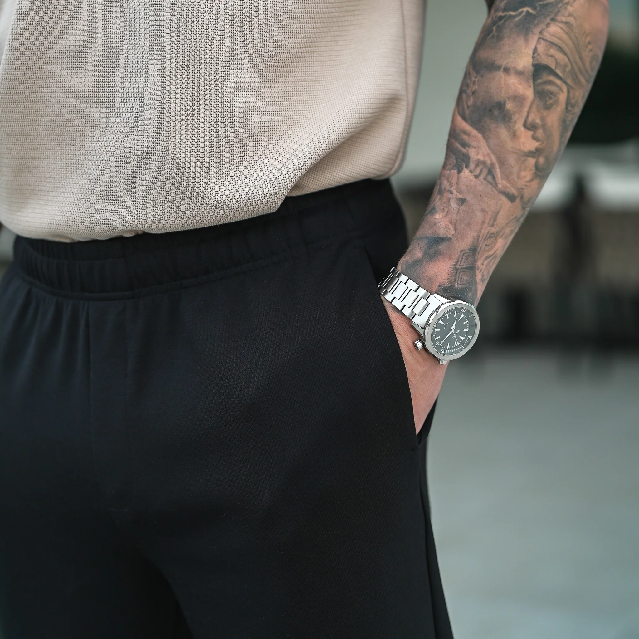 Casual Chinos V2 - Black - Image 4