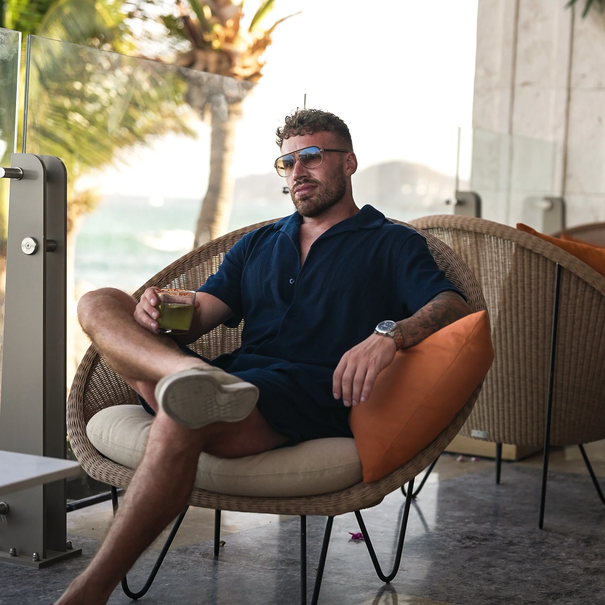 Marbella Shirt - Navy - Image 5
