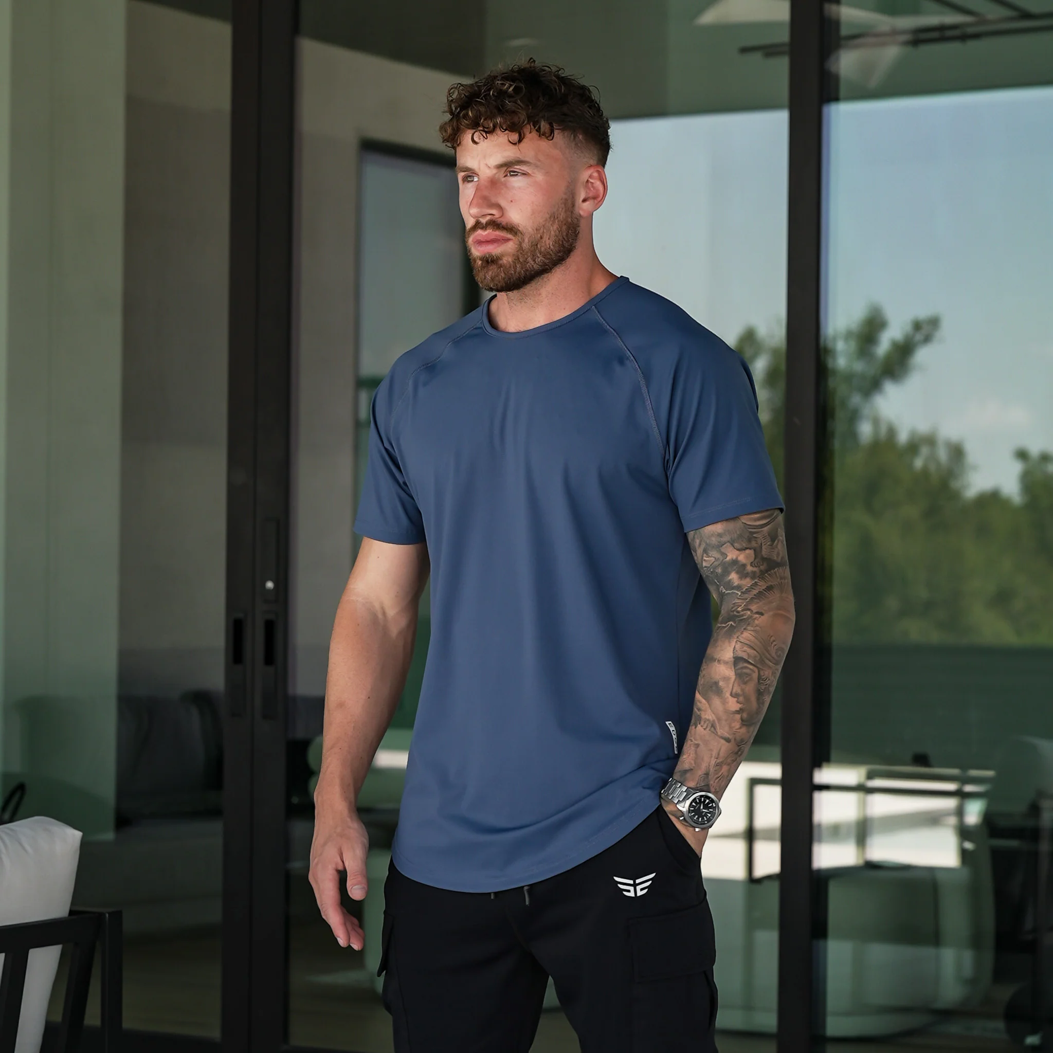 Performance Tee - Steel Blue