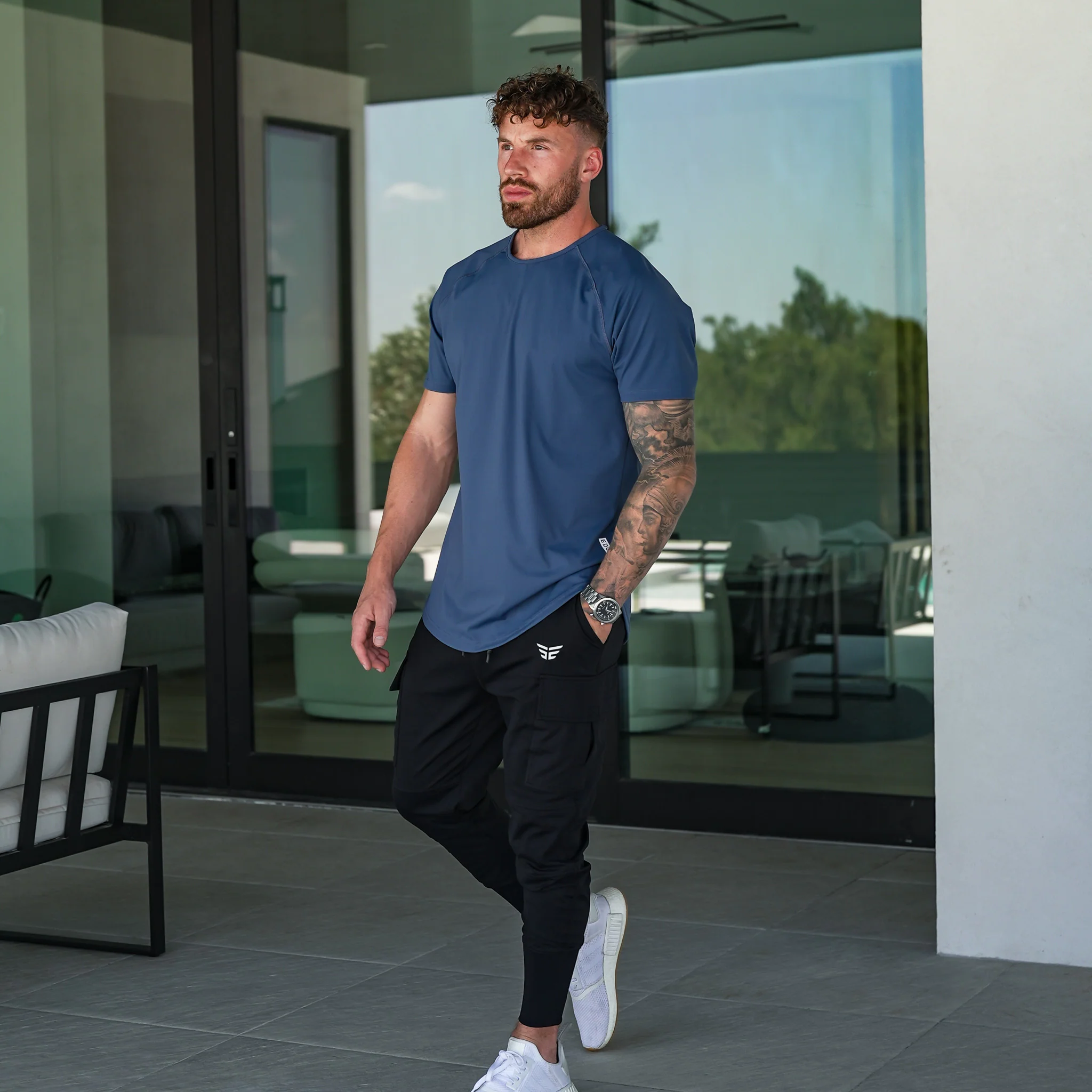 Performance Tee - Steel Blue - Image 2