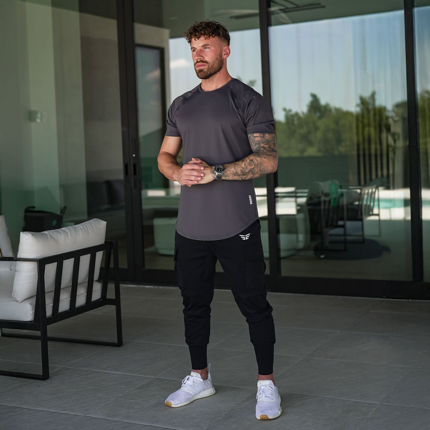 Performance Tee - Shadow Grey - Image 2