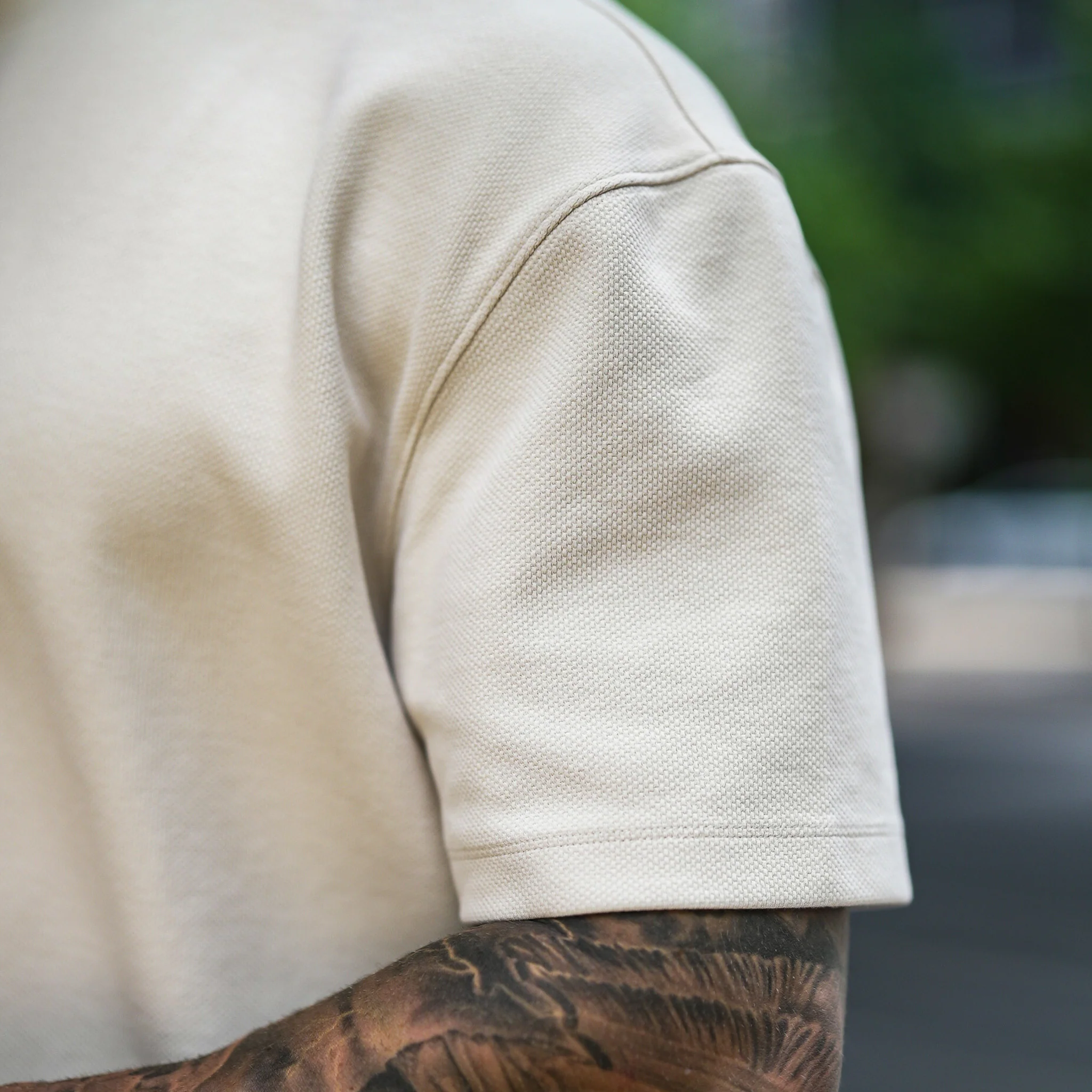 Shadow Tee - Cream - Image 5