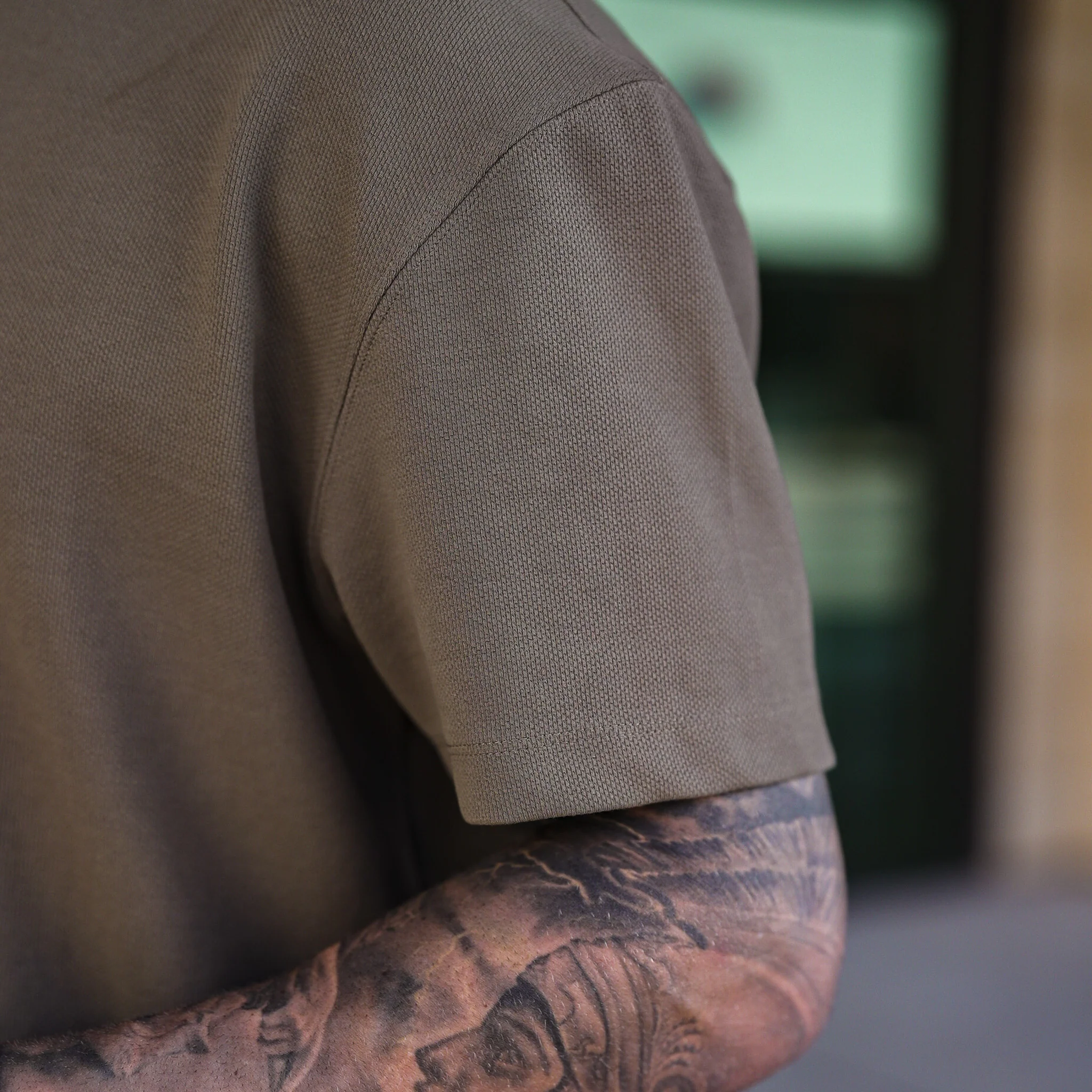 Shadow Tee - Olive - Image 4